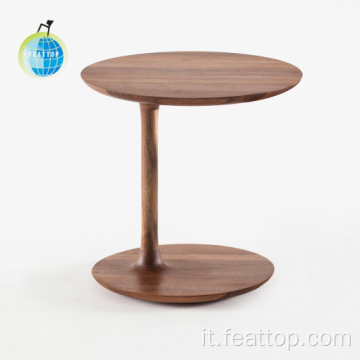 Tavolo da tè a design in legno massiccio di buona qualità